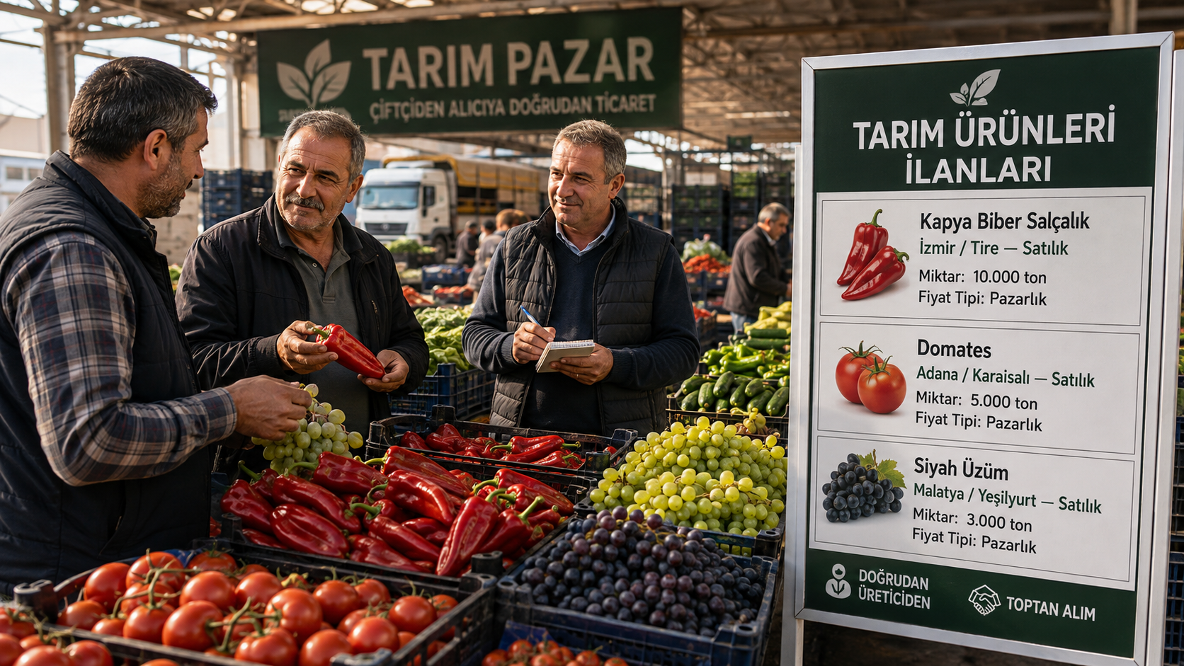 Güncel tarım ürünleri ilanları ve çiftçiden satılık ürünler