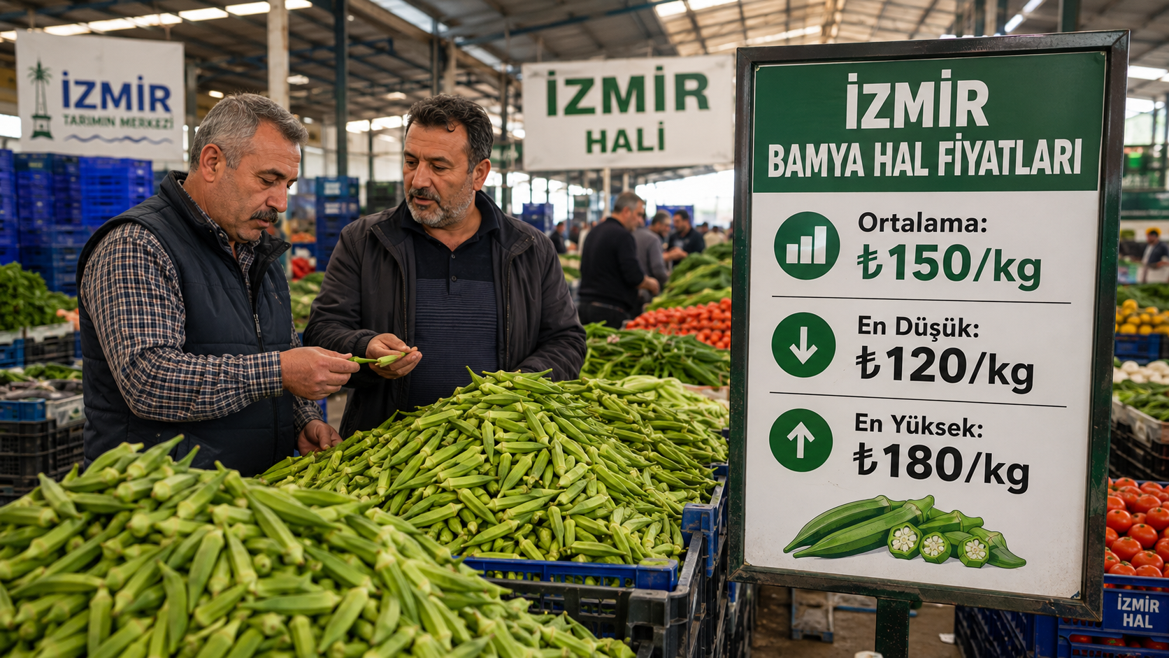 İzmir bamya fiyatları bugün 25 Ağustos 2026