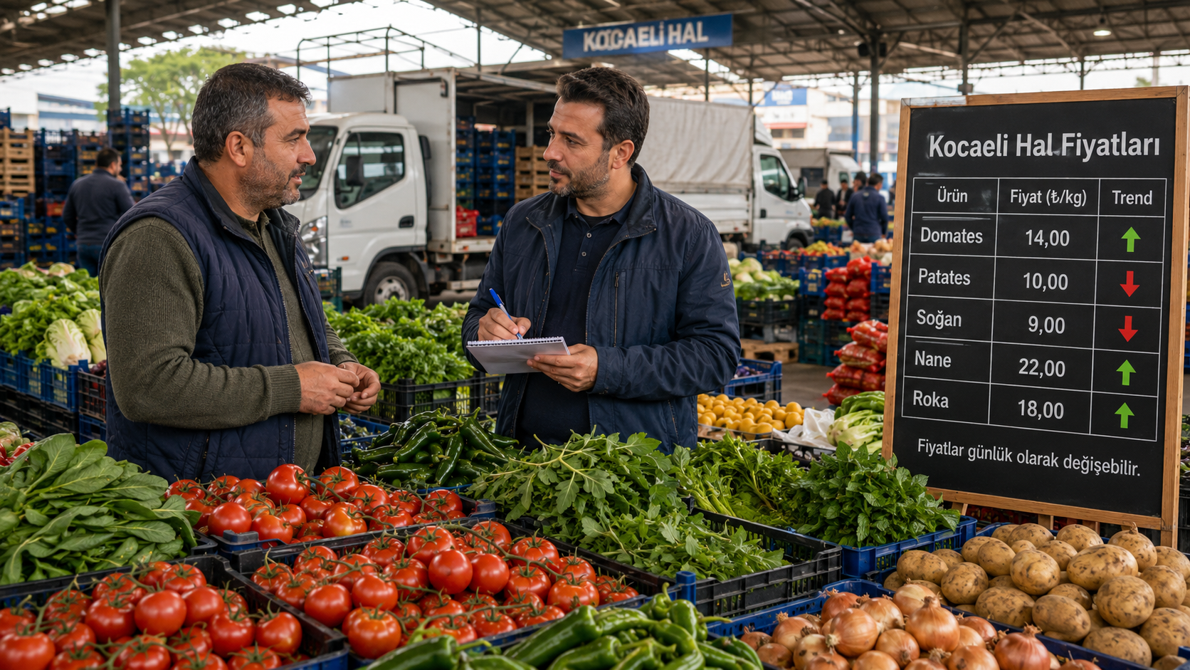 Kocaeli hal fiyatları 22 Temmuz 2026