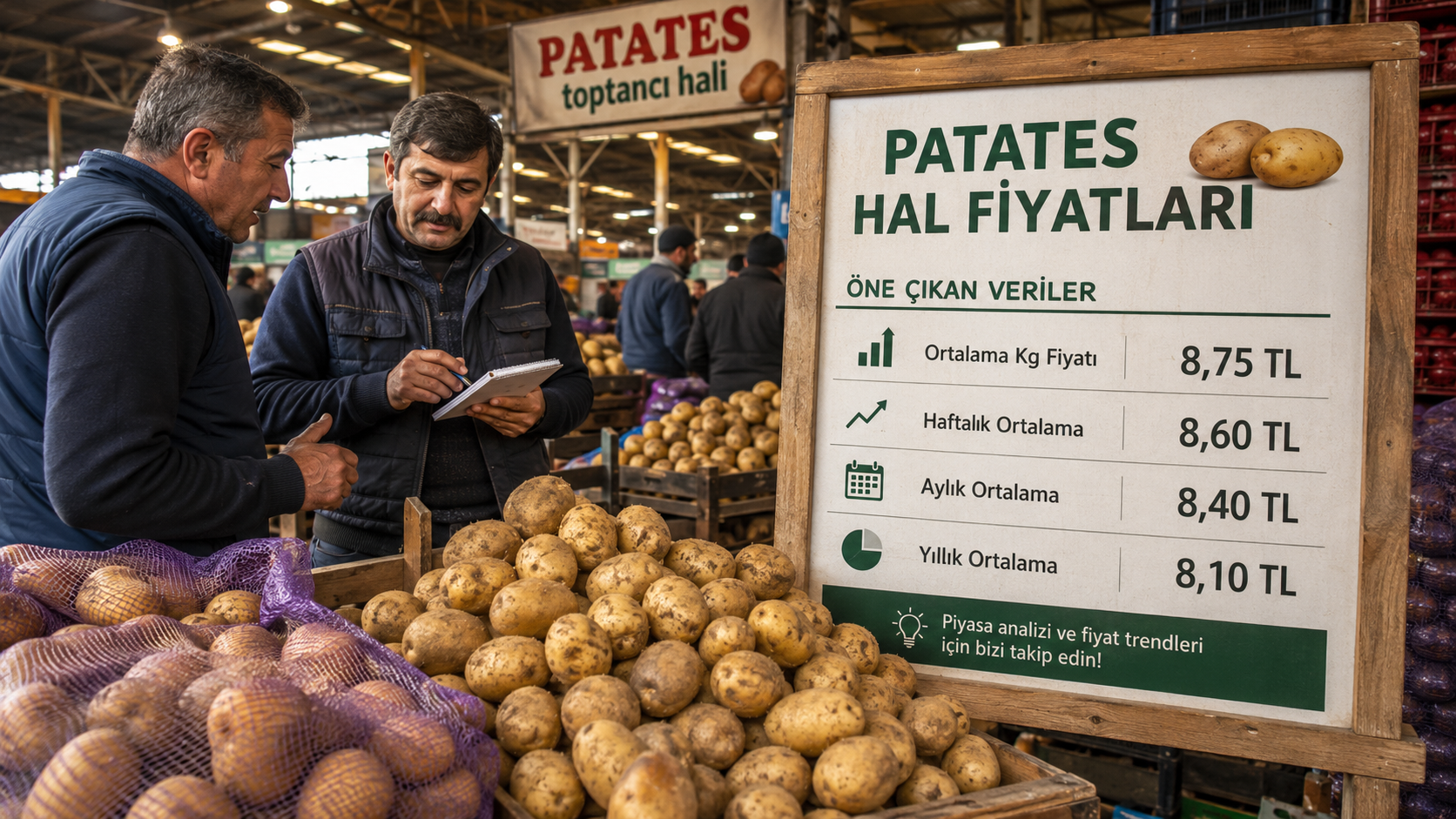 Patates hal fiyatları bugün 25 Temmuz 2026